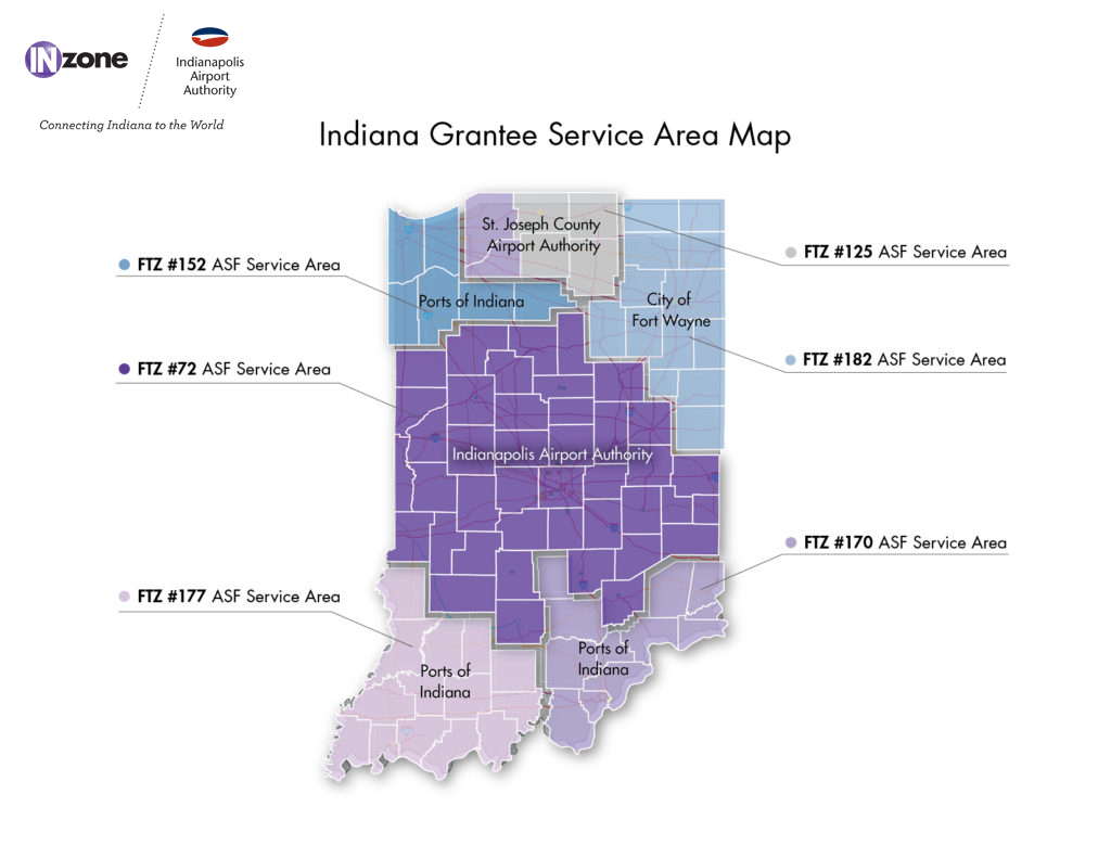 Indiana ASF Map image